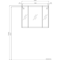  Акватон Шкаф с зеркалом Нортон 100 1A249302NT010 (белый) - Превью изображения №5 — Интернет-магазин ПроЗаказ