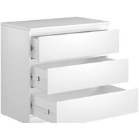 Комод Mio Tesoro Мальта 3 ящика 80x76 2.05.02.040.1 (белый) - Превью изображения №3 — Интернет-магазин ПроЗаказ