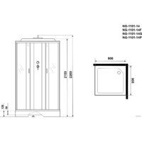 Душевая кабина Niagara NG-1101-14 90х90 - Превью изображения №3 — Интернет-магазин ПроЗаказ