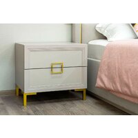 Тумба Ангстрем Дольче спальня ДЛ-305.03 исп.3 (кашемир серый) - Превью изображения №9 — Интернет-магазин ПроЗаказ