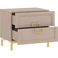 Тумба Ангстрем Дольче спальня ДЛ-305.03 исп.3 (кашемир серый) - Превью изображения №2 — Интернет-магазин ПроЗаказ