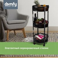Этажерка Domfy DHC-FC30862 (черный) - Превью изображения №5 — Интернет-магазин ПроЗаказ