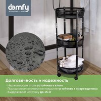 Этажерка Domfy DHC-FC30862 (черный) - Превью изображения №3 — Интернет-магазин ПроЗаказ