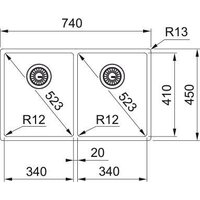 Кухонная мойка Franke Box BXX 220/120 34-34 127.0370.188 - Превью изображения №2 — Интернет-магазин ПроЗаказ
