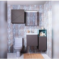  Бриклаер Тумба под умывальник Кристалл 50 (ясень анкор темный/софт графит) - Превью изображения №10 — Интернет-магазин ПроЗаказ