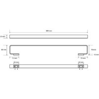 Держатель для полотенца Bemeta Solo 139104412 - Превью изображения №2 — Интернет-магазин ПроЗаказ