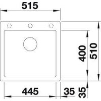 Кухонная мойка Blanco Pleon 5 523680 (белый) - Превью изображения №3 — Интернет-магазин ПроЗаказ