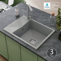 Кухонная мойка Polygran Blade 660 (светло-серый) - Превью изображения №4 — Интернет-магазин ПроЗаказ