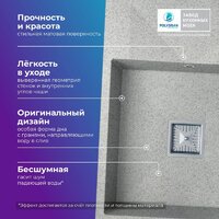 Кухонная мойка Polygran Blade 660 (светло-серый) - Превью изображения №3 — Интернет-магазин ПроЗаказ