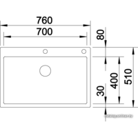 Кухонная мойка Blanco Claron 700-IF/A Durinox 523394 - Превью изображения №3 — Интернет-магазин ПроЗаказ