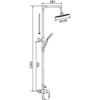Душевая система  Shevanik S9836F - Превью изображения №2 — Интернет-магазин ПроЗаказ