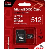 Карта памяти QUMO microSDXC QM512GMICSDXC10U3 512GB - Превью изображения №2 — Интернет-магазин ПроЗаказ