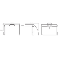 Держатель для туалетной бумаги Bemeta Nero 135012010 - Превью изображения №2 — Интернет-магазин ПроЗаказ