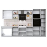 Готовая кухня Интерлиния Мила Крафт 3.4 (дуб английский) - Превью изображения №3 — Интернет-магазин ПроЗаказ