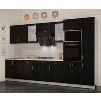 Готовая кухня Интерлиния Мила Крафт 3.4 (дуб английский) - Превью изображения №2 — Интернет-магазин ПроЗаказ