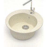 Кухонная мойка Teymi Lina D51 T120102 (бежевый матовый) - Превью изображения №2 — Интернет-магазин ПроЗаказ
