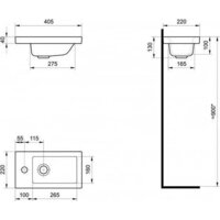  Volna Тумба с умывальником Vario Sf.40.1D Миранда + Миранда 40 (подвесная) - Превью изображения №10 — Интернет-магазин ПроЗаказ