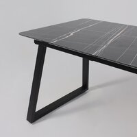 Кухонный стол Lepremo AV 1208 HPL+МДФ раздвижной 1200-1600x800 (черный тунис/черный) - Превью изображения №13 — Интернет-магазин ПроЗаказ