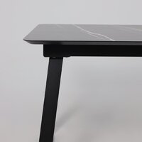Кухонный стол Lepremo AV 1208 HPL+МДФ раздвижной 1200-1600x800 (черный тунис/черный) - Превью изображения №12 — Интернет-магазин ПроЗаказ