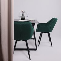 Кухонный стол Lepremo AV 1208 HPL+МДФ раздвижной 1200-1600x800 (черный тунис/черный) - Превью изображения №21 — Интернет-магазин ПроЗаказ