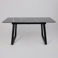 Кухонный стол Lepremo AV 1208 HPL+МДФ раздвижной 1200-1600x800 (черный тунис/черный) - Превью изображения №9 — Интернет-магазин ПроЗаказ
