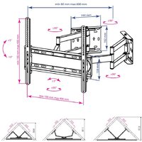Кронштейн для телевизора Kromax Galactic-44 (черный) - Превью изображения №2 — Интернет-магазин ПроЗаказ