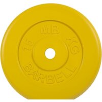 MB Barbell Стандарт 31 мм (1x15 кг, желтый)