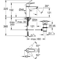 Смеситель Grohe Start M 234552432 - Превью изображения №4 — Интернет-магазин ПроЗаказ
