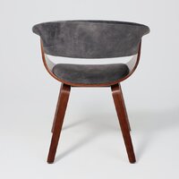 Стул с подлокотниками AksHome Mody (темно-серый Fabb 16/орех) - Превью изображения №6 — Интернет-магазин ПроЗаказ