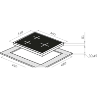Варочная панель HOMSair HGG431BK - Превью изображения №2 — Интернет-магазин ПроЗаказ