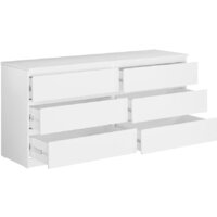 Комод Mio Tesoro Мальта 6 ящиков 160x76 2.05.02.060.1 (белый) - Превью изображения №2 — Интернет-магазин ПроЗаказ