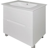 Гамма Тумба Р26оФ8-У 70 с умывальником Шарп-14070 (белый/веста)