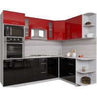 Интерлиния Мила Gloss 1.68x2.4 правая (красный-черный)