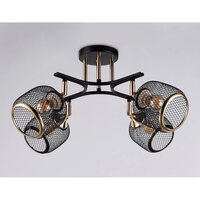 Люстра средней высоты Ambrella light Traditional TR80177/4 BK/FGD (черный/золото) - Превью изображения №2 — Интернет-магазин ПроЗаказ