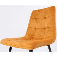 Стул AksHome Dallas 76330 (велюр, горчичный/черный) - Превью изображения №6 — Интернет-магазин ПроЗаказ