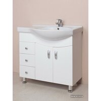  Onika Тумба под умывальник Эльбрус 82.10 крыло справа (белый) 108202 - Превью изображения №2 — Интернет-магазин ПроЗаказ