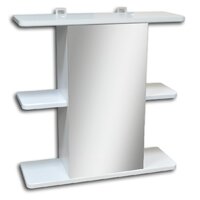 Гамма Шкаф с зеркалом для ванной 54.10 (белый, левый)