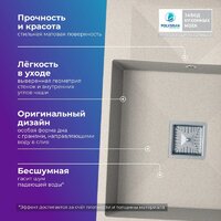 Кухонная мойка Polygran Blade 660 (кремовый) - Превью изображения №2 — Интернет-магазин ПроЗаказ