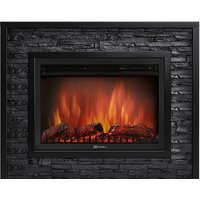 Firelight Loft 30 (камень черный/черная эмаль)