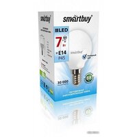 Светодиодная лампочка SmartBuy P45 E14 7 Вт 4000 К [SBL-P45-07-40K-E14] - Превью изображения №2 — Интернет-магазин ПроЗаказ