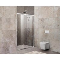 Душевая дверь BelBagno UNIQUE-BF-1-120/135-C-Cr (прозрачное стекло) - Превью изображения №2 — Интернет-магазин ПроЗаказ