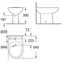 Биде Grohe Bau 39432000 - Превью изображения №2 — Интернет-магазин ПроЗаказ
