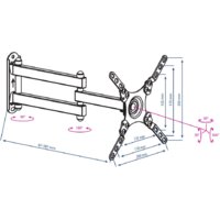 Кронштейн для телевизора Kromax DIX-13 (черный) - Превью изображения №9 — Интернет-магазин ПроЗаказ