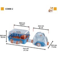 Клетка Ferplast Combi 2 57932599 - Превью изображения №2 — Интернет-магазин ПроЗаказ