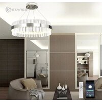 Подвесная люстра Estares Sofia 100W R-APP-500x1100-CHROME/CLEAR-220-IP20_Ч - Превью изображения №6 — Интернет-магазин ПроЗаказ