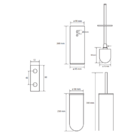 Ершик для унитаза Bemeta Hematit 159313067 - Превью изображения №3 — Интернет-магазин ПроЗаказ
