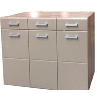 Стендмебель Симба 3 ящика (кофе с молоком-ясень шимо темный)