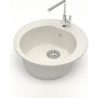 Кухонная мойка Teymi Lina D51 T120103 (белый матовый) - Превью изображения №2 — Интернет-магазин ПроЗаказ