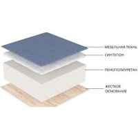 Угловой диван Лига диванов Мерлин левый 109428L (велюр, серый) - Превью изображения №10 — Интернет-магазин ПроЗаказ