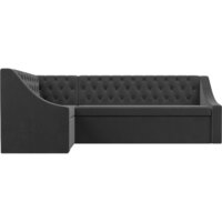 Угловой диван Лига диванов Мерлин левый 109428L (велюр, серый) - Превью изображения №2 — Интернет-магазин ПроЗаказ